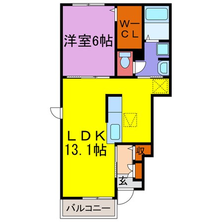 エスペランサ天神Ⅰ・Ⅱ・Ⅲ・Ⅳの物件間取画像